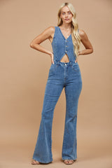 Ethan - Medium Wash Jumpsuit