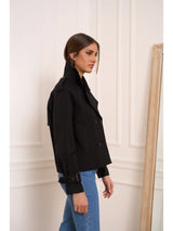 Eleanor Cropped Trench Coat - Cropped Jacket
