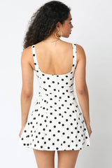 Laila Polka Dot Mini Dress