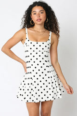 Laila Polka Dot Mini Dress